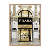 Alcove Studio Prada in Gold Printed Wall Art