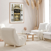 Alcove Studio Prada in Gold Printed Wall Art