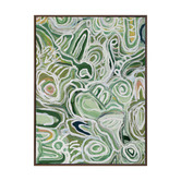 Alcove Studio Message Sticks Green Canvas Wall Art