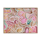 Alcove Studio Message Sticks Pink Canvas Wall Art