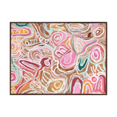 Alcove Studio Message Sticks Pink Canvas Wall Art