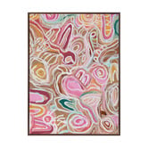Alcove Studio Message Sticks Pink Canvas Wall Art