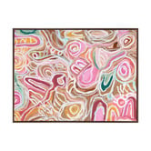 Alcove Studio Message Sticks Pink Canvas Wall Art