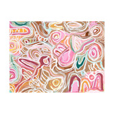 Alcove Studio Message Sticks Pink Canvas Wall Art