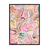 Alcove Studio Message Sticks Pink Canvas Wall Art