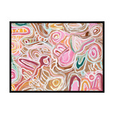 Alcove Studio Message Sticks Pink Canvas Wall Art