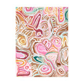 Alcove Studio Message Sticks Pink Canvas Wall Art