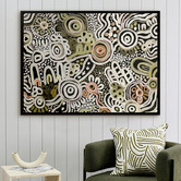 Alcove Studio My Country Green Canvas Wall Art