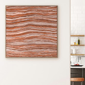 Alcove Studio Dhaagun Red Canvas Wall Art