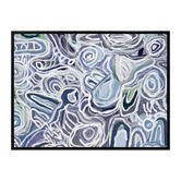 Alcove Studio Message Sticks Blue Canvas Wall Art