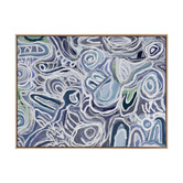Alcove Studio Message Sticks Blue Canvas Wall Art