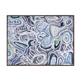 Alcove Studio Message Sticks Blue Canvas Wall Art