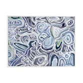 Alcove Studio Message Sticks Blue Canvas Wall Art