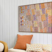 Alcove Studio Lupul Jukurrpa Orange Canvas Wall Art