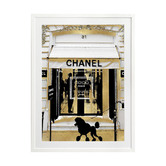 Alcove Studio Chanel in Gold Printed Wall Art