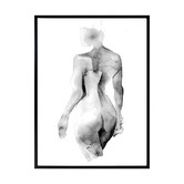Alcove Studio Flawless Female Charcoal I Printed Wall Art
