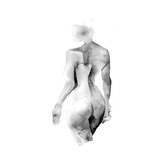 Alcove Studio Flawless Female Charcoal I Printed Wall Art