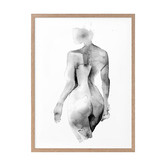 Alcove Studio Flawless Female Charcoal I Printed Wall Art