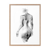 Alcove Studio Flawless Female Charcoal I Printed Wall Art