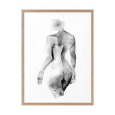 Alcove Studio Flawless Female Charcoal I Printed Wall Art