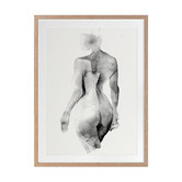 Alcove Studio Flawless Female Charcoal I Printed Wall Art