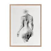 Alcove Studio Flawless Female Charcoal I Printed Wall Art