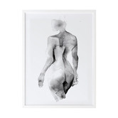 Alcove Studio Flawless Female Charcoal I Printed Wall Art