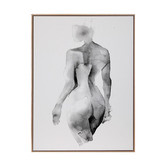 Alcove Studio Flawless Female Charcoal I Printed Wall Art