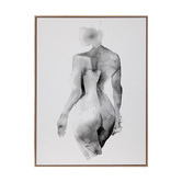 Alcove Studio Flawless Female Charcoal I Printed Wall Art
