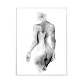 Alcove Studio Flawless Female Charcoal I Printed Wall Art