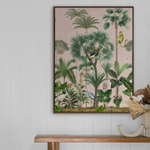 Alcove Studio Indian Summer Pink &amp; Green I Printed Wall Art