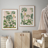 Alcove Studio Indian Summer Pink &amp; Green I Printed Wall Art