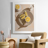 Alcove Studio Lemon Yellow Printed Wall Art