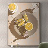 Alcove Studio Lemon Yellow Printed Wall Art