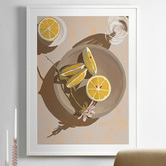 Alcove Studio Lemon Yellow Printed Wall Art