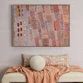 Alcove Studio Lupul Jukurrpa Red Canvas Wall Art