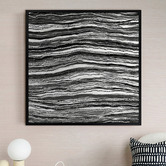 Alcove Studio Dhaagun Black Canvas Wall Art