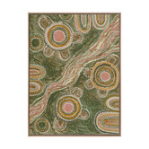 Alcove Studio Marrambidya Bila Green Printed Wall Art
