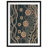 Alcove Studio Murriyang Deep Blue Printed Wall Art