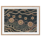 Alcove Studio Murriyang Deep Blue Printed Wall Art