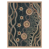 Alcove Studio Murriyang Deep Blue Printed Wall Art