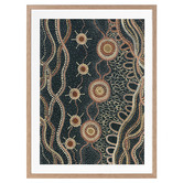 Alcove Studio Murriyang Deep Blue Printed Wall Art