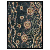 Alcove Studio Murriyang Deep Blue Printed Wall Art