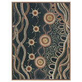 Alcove Studio Murriyang Deep Blue Printed Wall Art