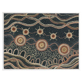 Alcove Studio Murriyang Deep Blue Printed Wall Art