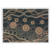 Alcove Studio Murriyang Deep Blue Printed Wall Art