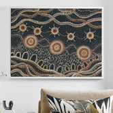 Alcove Studio Murriyang Deep Blue Printed Wall Art