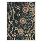 Alcove Studio Murriyang Deep Blue Printed Wall Art