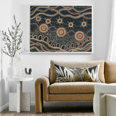Alcove Studio Murriyang Deep Blue Printed Wall Art