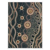 Alcove Studio Murriyang Deep Blue Printed Wall Art